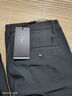 才子（TRIES）男士商務(wù)休閑長(cháng)褲基礎純色秋冬新款彈力面料加絨保暖刺繡直筒褲 灰色 33 84cm 曬單實(shí)拍圖