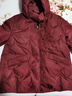 雋狐中老年羽絨服女款短款媽媽冬裝加厚大碼70歲老人奶奶太太冬季外套 棗紅 2XL 【推薦106-120斤】 曬單實(shí)拍圖