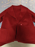 赫本風(fēng)雙面羊絨大衣女短款高端立領(lǐng)純羊毛雙面呢小個(gè)子呢外套 酒紅色 L （建議116-126斤） 曬單實(shí)拍圖