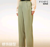 蕉內熱皮503+女士休閑褲直筒紅外發(fā)熱防潑水寬松運動顯瘦女裝長褲子 曬單實拍圖