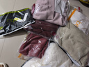 百圖betu女裝冬季新款毛衣側邊開叉高領麻花織法毛衫女2411T36 白色 S 曬單實拍圖
