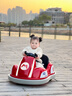 萌天使兒童電動(dòng)車(chē)碰碰車(chē)可坐大人兒童電動(dòng)汽車(chē)玩具車(chē)可坐人遙控汽車(chē) 標配紅+4A電瓶+早教音樂(lè ) 曬單實(shí)拍圖