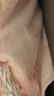 乖奇熊【中國風】女寶寶八分袖套裝夏季薄款嬰兒衣服半身裙兩件套外出裙 粉色/粉鶴松竹 100 曬單實拍圖