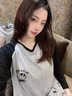 淘可夢(mèng)睡衣女春秋季長(cháng)袖2025年新款甜美凱蒂貓韓范少女款夏天家居服套裝 圓領(lǐng)KT貓【長(cháng)袖+長(cháng)褲】 2XL 女款【130-160斤穿】 曬單實(shí)拍圖