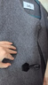 百圖betu女裝冬季新款毛呢外套圓領(lǐng)雙面呢100%綿羊毛大衣2411T22 灰色 S 曬單實(shí)拍圖