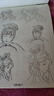蘇拉達(Surada)畫畫本 素描臨摹畫冊漫畫繪畫描畫本動漫繪畫描摹本漫畫線稿兒童繪畫本涂色本 古風人物DIY441 速寫 馬克筆繪畫 曬單實拍圖