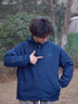 哈吉斯（HAZZYS）男裝 春季戶外休閑外套【PHIZ系列】可拆卸帽寬松夾克男 藏青色NV XL （180/100A 50） 曬單實(shí)拍圖
