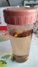 樂扣樂扣塑料茶杯運(yùn)動水杯女塑料水瓶大容量便攜搖搖杯簡約帶茶隔儲茶器 紅色- 520ml 曬單實(shí)拍圖