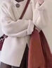 可茵（Keyin）連衣裙女裝三件套套裝2025年春秋新款鹽系穿搭氣質(zhì)毛呢外套裙子女 杏色外套+咖色內搭+咖色半身裙 L 曬單實(shí)拍圖
