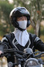 塔斯隊(duì)長(zhǎng)春夏季自行車騎行面罩公路山地車戶外騎行面巾男女摩托車掛耳方巾 白色 曬單實(shí)拍圖