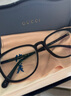 古馳GUCCI/古馳超輕簡(jiǎn)約方形光學(xué)眼鏡近視眼鏡框GG1230禮物送女友男友 002黑色 片寬53 曬單實(shí)拍圖