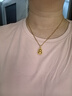 怡萊寶古法黃金葫蘆吊墜女999足金旋轉(zhuǎn)葫蘆轉(zhuǎn)運(yùn)福祿純金項(xiàng)鏈編繩掛墜男 可旋轉(zhuǎn)古法葫蘆+1金珠 約6g 曬單實(shí)拍圖