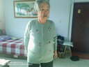 恒源祥中老年人高端純羊毛衫女?huà)寢尲兪止だC花針織開(kāi)衫秋冬毛衣外套 淺綠色 2XL 建議120-135斤 曬單實(shí)拍圖