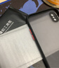 KEKLLE 適用蘋果x/xs手機(jī)殼 iphone x/xs手機(jī)殼 鏡頭全包防摔保護(hù)套撞色透明磨砂男女款軟邊硬殼 優(yōu)雅黑 曬單實(shí)拍圖