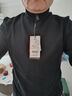 霞湖世家真德絨長(cháng)袖T恤男立領(lǐng)半拉鏈保暖打底衫NL091 黑色 L （131-145斤） 曬單實(shí)拍圖
