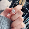 DR. DARLING莫桑石鉆戒1克拉女戒情侶戒指一對婚戒顯鉆求婚結(jié)婚生日520禮物 公主方鉆戒-1克拉【當(dāng)/次日達】 曬單實拍圖