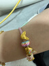 周生生 浪漫奇緣黃金轉(zhuǎn)運(yùn)珠足金Charme彩色心形串珠91836C定價(jià) 曬單實(shí)拍圖