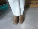 大東棉鞋女款冬季加絨加厚毛毛鞋2026新款厚底保暖雪地靴女勃肯鞋 棕色 40 曬單實(shí)拍圖