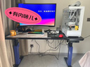 驍騎XD2電競房電動升降桌電競桌家用電腦桌學(xué)生書桌臥室必備游戲桌子 XD2S黑色（包安裝）+H1電競支架 140*70*72cm 曬單實拍圖