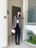 AEMAPE高端毛呢西裝外套女士2025春秋冬新款職業(yè)通勤輕奢女士西服套裝 淺咖色毛呢西裝 常規 XL [110-120斤] 曬單實(shí)拍圖