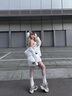 閃動(dòng)少女（SHANDONGSHAONV）【加厚】國潮美式旗幟印花女冬季加厚高級感立領(lǐng)服 杏色[防寒加厚保暖高品質(zhì)] L 當天發(fā)貨 曬單實(shí)拍圖