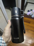 Diller兒童保溫杯吸管杯直飲杯316不銹鋼水壺幼兒園小學(xué)生上學(xué)專用水杯 黑色提手款 600ml 直飲+倒水 曬單實拍圖