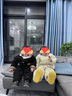 班喜迪女童睡衣套裝秋冬款新款洋氣加厚加絨夾棉寶寶棉服兒童家居服冬季 小兔 100 cm 曬單實(shí)拍圖