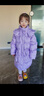 雪中飛kids童裝兒童羽絨服新款洋氣女童中大童純色立領面包服 紫色 130 曬單實拍圖