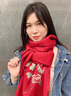 上海故事羊毛圍巾女士秋冬本命年紅色刺繡披肩圍脖38婦女節(jié)禮物送媽媽禮盒 富貴牡丹粉 180*30cm 曬單實(shí)拍圖