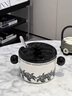 漫時(shí)光豬油罐家用陶瓷耐高溫食品級帶過(guò)濾網(wǎng)辣椒油罐子帶蓋儲存罐 百合陶瓷豬油罐-帶濾籃送勺 1.2L 曬單實(shí)拍圖