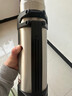 慕馨（moosen）保溫杯大容量304不銹鋼家用戶外旅行壺?zé)衢_水暖壺家用保溫瓶 【抗菌99.9%】黑+小碗背帶1200ml 曬單實拍圖