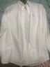 布克兄弟（BrooksBrothers）[易打理]男士春牛津紡免燙修身休閑襯衫 B123-白色 S 曬單實(shí)拍圖