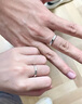 苓心動(dòng)999純銀情侶戒指一對(duì)煙花蝶素圈對(duì)戒520情人節(jié)生日禮物送女友 煙花蝴蝶情侶戒指+免費(fèi)刻字 曬單實(shí)拍圖