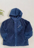 ASK JUNIOR兒童棉服男童冬中大童夾棉保暖棉衣外套青少年棉襖 藏青色 150 曬單實(shí)拍圖