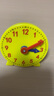 Touch Fish 鐘表模型兒童數學(xué)時(shí)鐘認知教具小學(xué)生一二年級學(xué)習認識時(shí)間 黃色直徑10cm鐘表（12小時(shí)兩針聯(lián)動(dòng)） 曬單實(shí)拍圖