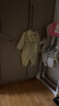 婧麒（JOYNCLEON）嬰兒冬裝連體衣服睡衣新生兒寶寶小熊連帽抱衣嬰幼兒秋冬裝外出服 星星小熊連帽哈衣綠色 90cm 曬單實(shí)拍圖
