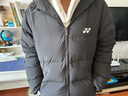 YONEX尤尼克斯羽毛球服男女款羽絨服秋冬季保暖外套運動(dòng)服上衣yy 190054BCR 黑色 男款 XL 曬單實(shí)拍圖