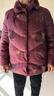 雪中飛羽絨服新年紅女士冬中老年新中式刺繡保暖獺兔毛領(lǐng)百搭羽絨衣外套 曬單實(shí)拍圖