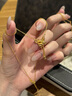 老廟黃金項鏈靈蛇蝴蝶吊墜足金生肖蛇鎖骨鏈送女友生日情人節(jié)禮物 可代寫賀卡#勿拍 曬單實拍圖