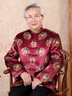 拾福中老年唐裝老人過(guò)壽生日衣服中國風(fēng)男裝漢服秋季爸爸唐裝立領(lǐng)衣服 紫紅色上衣 2XL 男款185(161-175斤） 曬單實(shí)拍圖