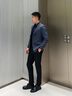沙馳（SATCHI）男裝男士套裝西服上衣羊毛商務(wù)精英職場(chǎng)婚禮帥氣易打理西裝男 牛仔藍戧駁領(lǐng)上裝 52 A/180/配套褲子請聯(lián)系客服 曬單實(shí)拍圖