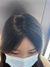 瑞貝卡（Rebecca）假發(fā)女全真人發(fā)假發(fā)片頭頂?shù)稳挚桵ONO網自由分縫遮白發(fā)補發(fā)片 中分劉海 自然黑 35cm 全手織工藝 曬單實拍圖