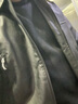 真維斯（Jeanswest）復(fù)古春秋季新款皮衣外套男PU皮教練飛行員夾克美式休閑寬松機(jī)車(chē)服 黑色 XL 曬單實(shí)拍圖