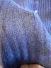 帕羅（PALUOPO）小心機】秋冬新款100%純山羊絨衫女士修身顯瘦坑條提花開(kāi)衫毛衣 紫藤 XL 170/110 曬單實(shí)拍圖