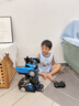 TINABELL英國品牌兒童玩具手勢感應變形遙控汽車送男孩玩具機器人生日禮物 四控48cm巨無霸-烤漆藍 曬單實拍圖