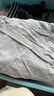 無(wú)印良品（MUJI）IDEE 女式 泡泡紗寬版褲 褲子夏款長(zhǎng)褲休閑褲闊腿褲 GAD63C4S 淺灰色 M （155/68A） 曬單實(shí)拍圖