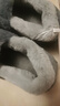 卡帝樂(lè )鱷魚(yú)（CARTELO）大碼棉拖鞋男士冬季室內居家用包跟家居保暖女毛絨棉鞋男款秋冬天 灰色 【大碼】 46-47 【適合45-46】 曬單實(shí)拍圖