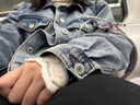 初申春秋牛仔短外套女新復古風潮珠片繡設計感時尚百搭上衣S143U5007 曬單實拍圖