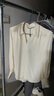 艾諾絲雅詩(shī)ARIOSEYEARS春秋新品通勤百搭寬松設計感雪紡襯衫女30225126 奶油米 M 曬單實(shí)拍圖