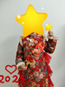 安妮優(yōu)兒漢服女童拜年服兒童過年服冬裝旗袍秋冬中國風新年衣服 紅色 160 曬單實拍圖